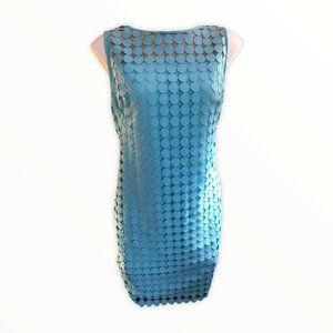 Ralph Lauren Aqua Blue Sheath fitted dress 12